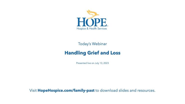 Handling Grief and Loss